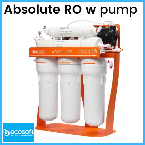Ecosoft absolute reverse osmosis filter with pump